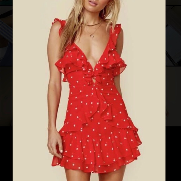 for love and lemons analisa polka dot dress